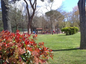 Zona verde del Parque de Atenas